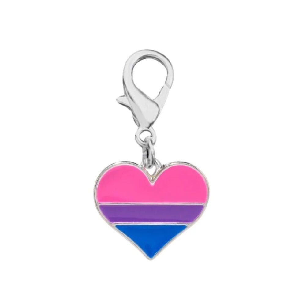 4018 Bisexual Pride Heart Hanging Charm – BI Pride Hanging Charm Ideal